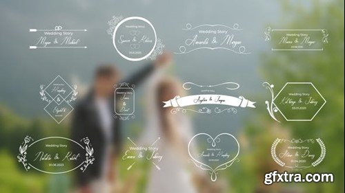 Videohive 12 wedding titles 47495192