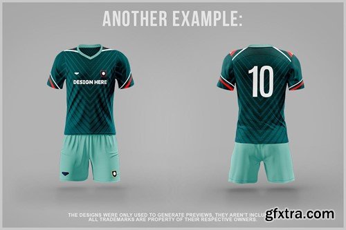 Soccer Uniform Mockup X9BN9EJ