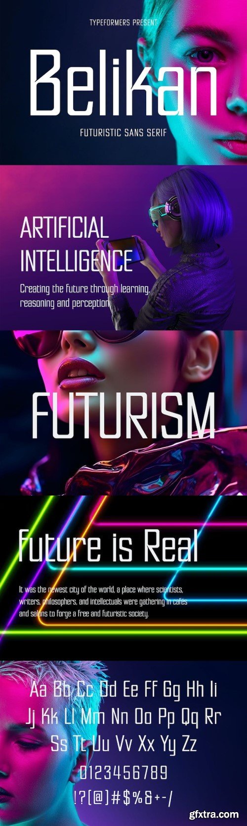 Belikan - Futuristic Sans Serif