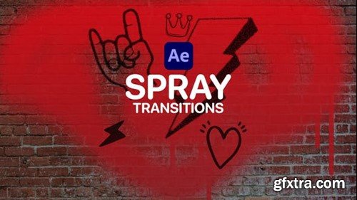 Videohive Spray Transitions for After Effects 47519782