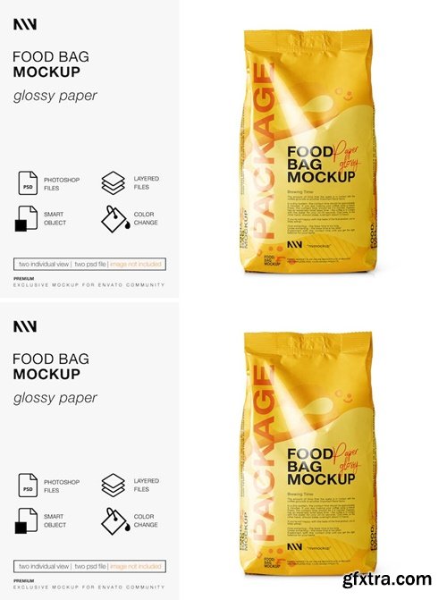 Food Bag Mockup VJ4RTFC