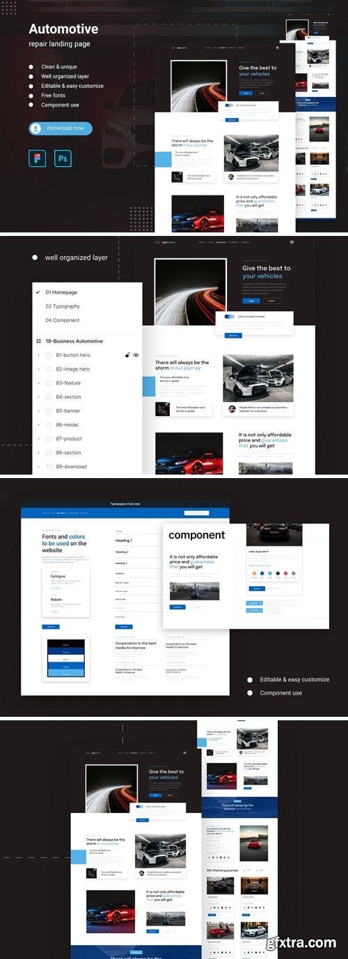 Automotive Business Landing Page QVXY26S