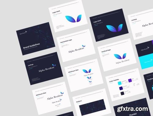 Alpha Resident - Brand Identity Guidelines Ui8.net
