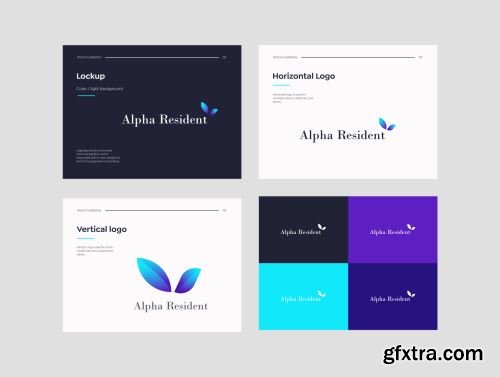 Alpha Resident - Brand Identity Guidelines Ui8.net