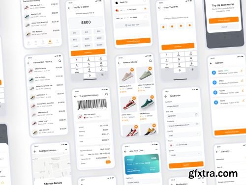 AN.Shoes E-commerce Mobile App UI KIT Ui8.net