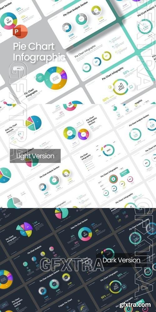 Pie Chart Data Infographic PowerPoint Template 8QTWP6P