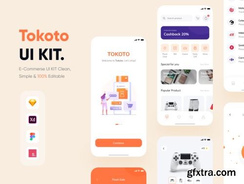 Tokoto - E-Commerce UI KIT Ui8.net