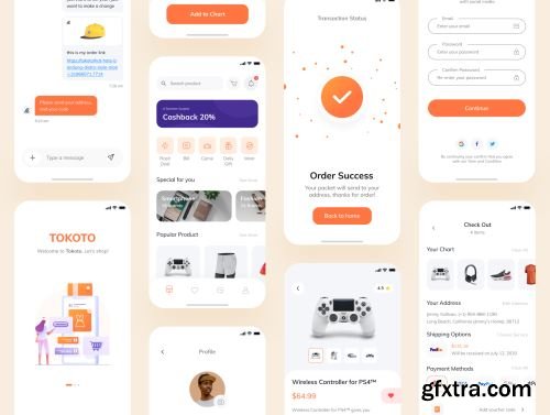 Tokoto - E-Commerce UI KIT Ui8.net