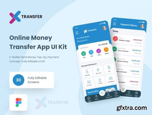 Transfer - Online wallet app Ui8.net