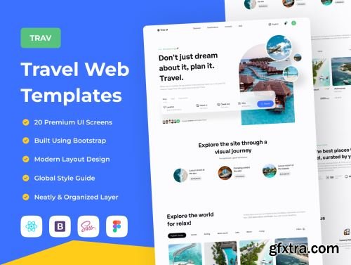 Trav - Travel Web Templates Ui8.net