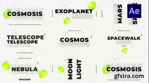 Videohive Cosmos White Titles 47538853