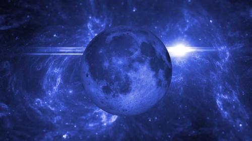 Videohive - Moon planet seen. 3105 - 47466442 - 47466442