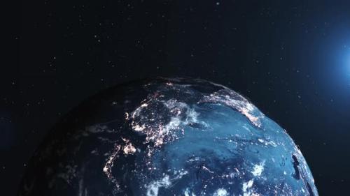 Videohive - 3d Animation of Rotating Planet Earth - 47467392 - 47467392