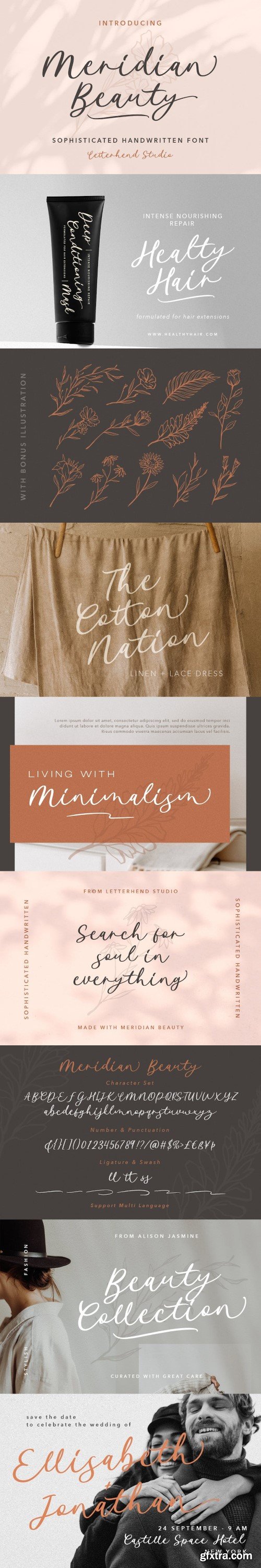 Meridian Beauty - Handwritten Font