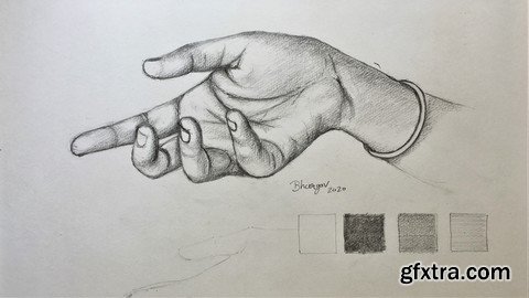 How To Draw A Realistic Human Hand Pencil Drawing