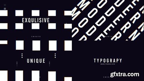 Videohive Modern Typo Intro 47540884