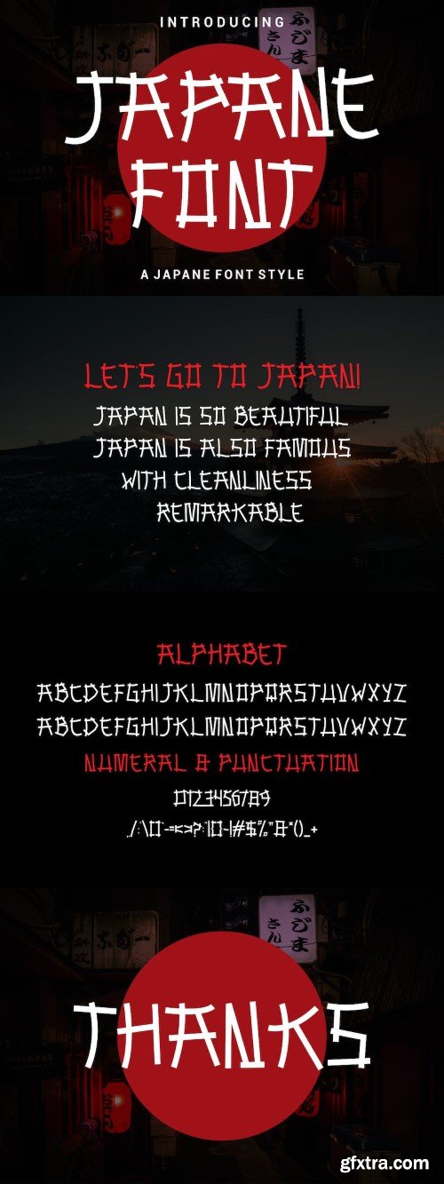 Japane Font - A Japanese Style Font