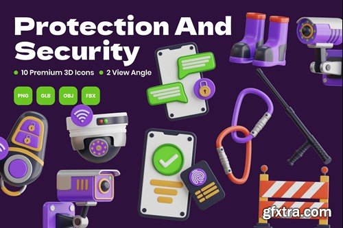 Protection and Security 3D Icon EXENDPE