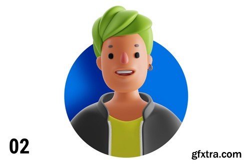 3D Avatar Set | Social Media Team V5V7F3V