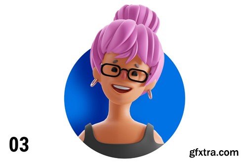 3D Avatar Set | Social Media Team V5V7F3V