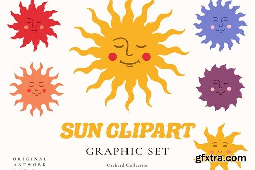 Happy Sun Illustrations Face Clipart KCJLJEX