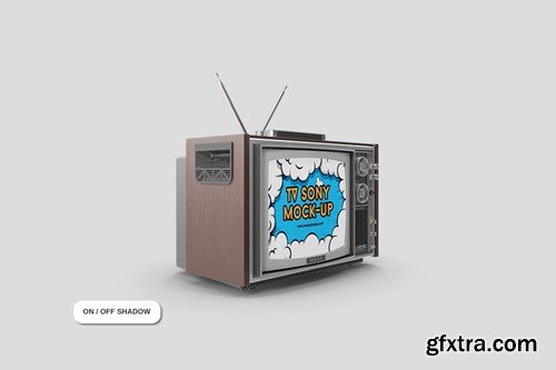 TV Sony Retro Mockup YRUYJQX