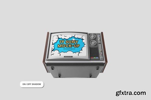 TV Sony Retro Mockup YRUYJQX