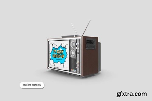 TV Sony Retro Mockup YRUYJQX