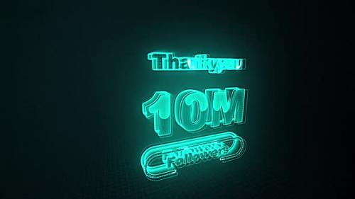 Videohive - 10M Followers Celebration - 47482171 - 47482171