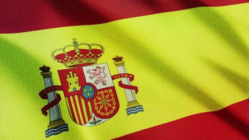 Videohive - Spain Flag - 47490843 - 47490843