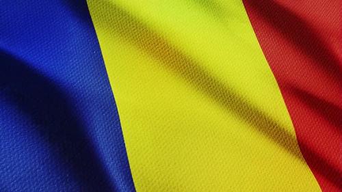 Videohive - Romania Flag - 47490848 - 47490848