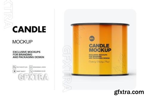 Glossy Candle Mockup U56UH88