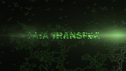 Videohive - Data Transfer - Digital Text Animation - 47491698 - 47491698