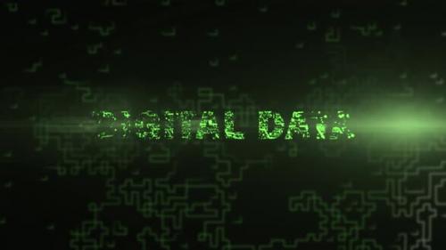 Videohive - Digital Data - Digital Text Animation - 47491701 - 47491701