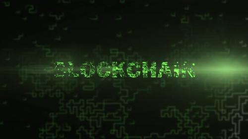 Videohive - Blockchain - Digital Text Animation - 47491702 - 47491702