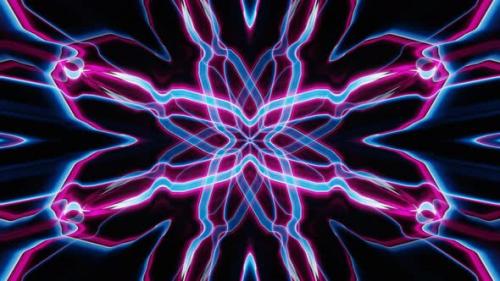 Videohive - Abstract Blue and Red Neon Flash Energy Vj Loop Animation - 47505390 - 47505390