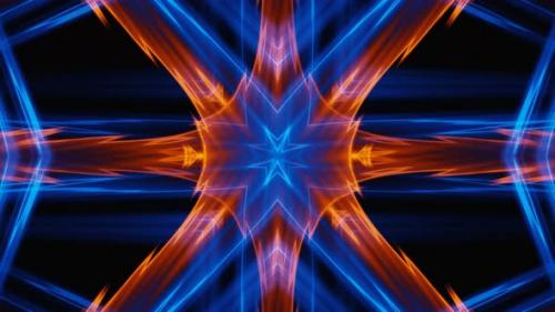 Videohive - Abstract Blue and Orange Energy Waves Loop Animation Background - 47505417 - 47505417