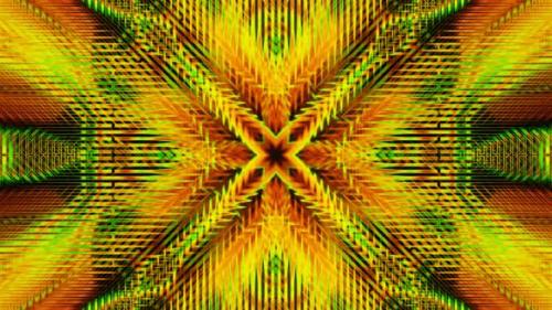 Videohive - Abstract Psychedelic Orange and Green Kaleidoscope Vj Loop - 47505426 - 47505426