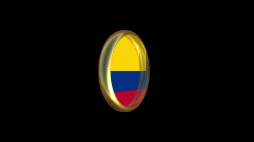 Videohive - Colombia Flag Animation - 47505429 - 47505429