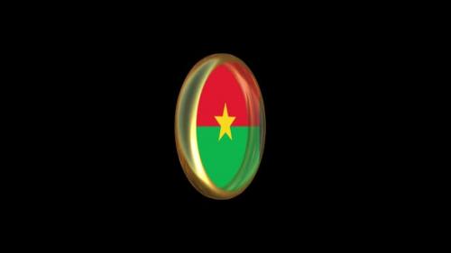 Videohive - Burkina Faso Flag Animation - 47505434 - 47505434