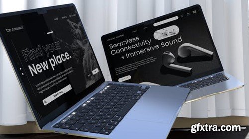 Videohive Laptop Mockup - Website Presentation 47450290