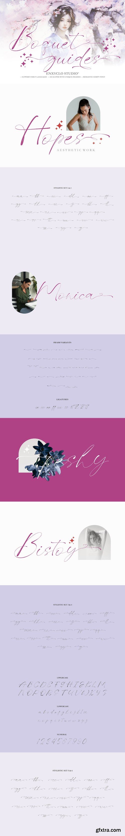 NCL Boquet Guides - Wedding Signature Font