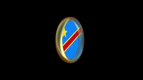 Videohive - Democratic Republic Of The Congo Flag Animation - 47506783 - 47506783