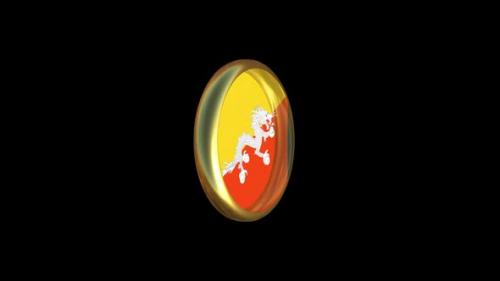 Videohive - Bhutan Flag Animation - 47506784 - 47506784