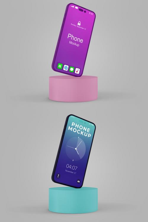 Phone Mockup in Podium 635279726