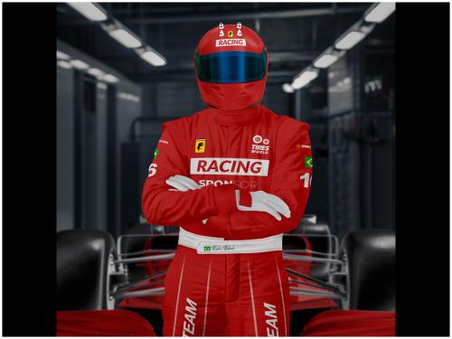 F1 Racing Suit Mockup 635226395