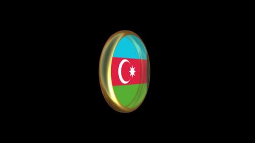 Videohive - Azerbaijan Flag Animation - 47506874 - 47506874