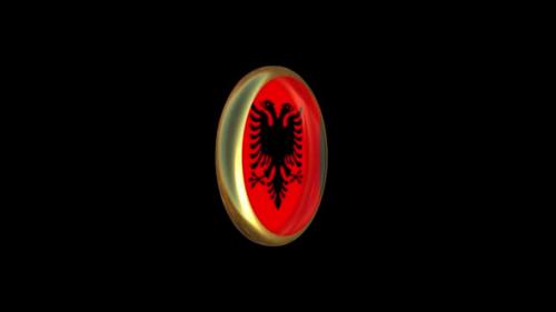 Videohive - Albania Flag Animation - 47506875 - 47506875