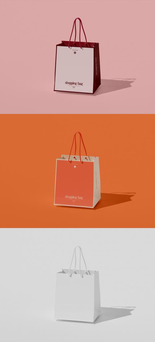 Floating Paper Bag Mockup 634717843