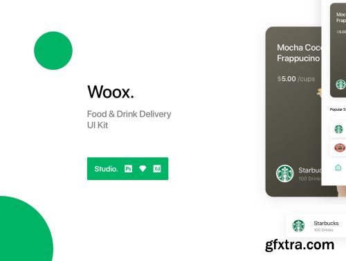 Woox - Food & Drink Delivexry UI Kit Ui8.net